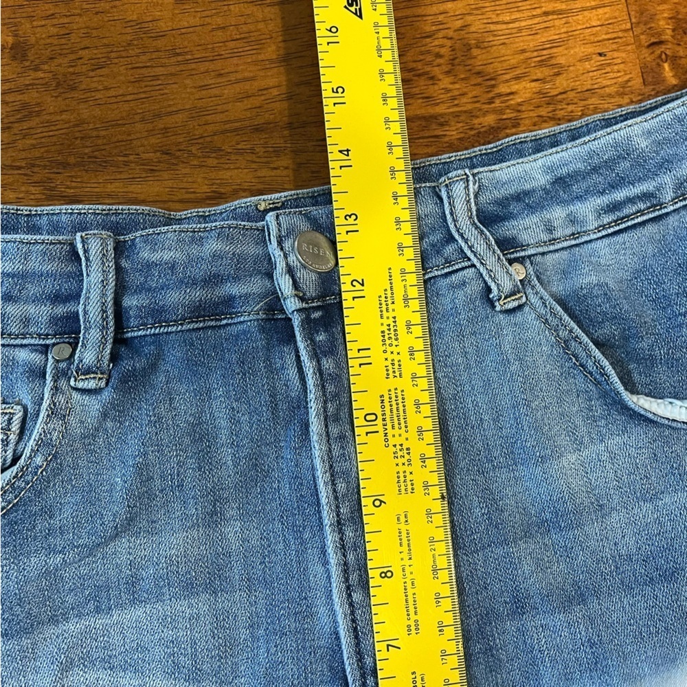Risen jeans high waisted acid washed denim shorts size 2XL - Picture 5 of 7